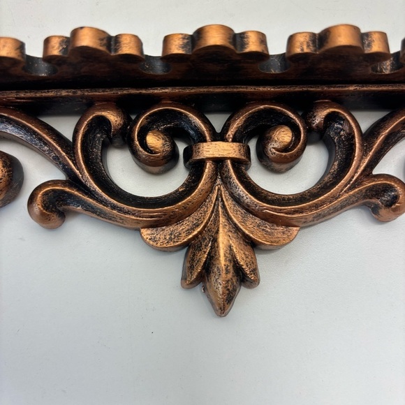 1970s ornate Dart Ind Coppercraft Guild resin spoon holder or jewelry display - Picture 7 of 10